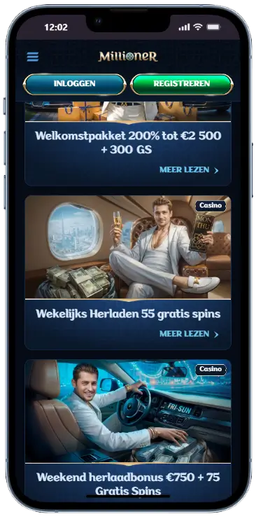 Welkomstbonus Millioner Casino
